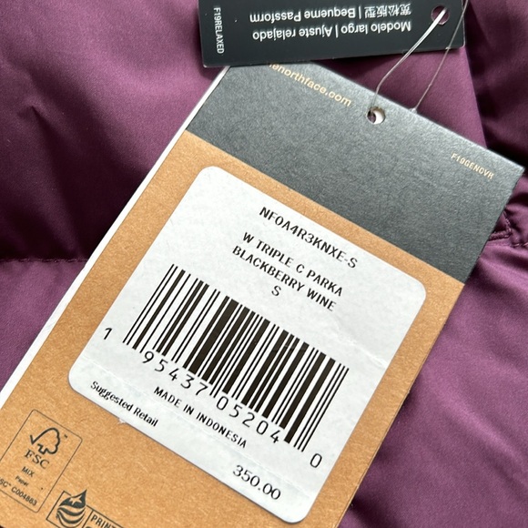 THE NORTH FACE LONG DOWN COAT WOMANS SIZE SMALL - Picture 3 of 3